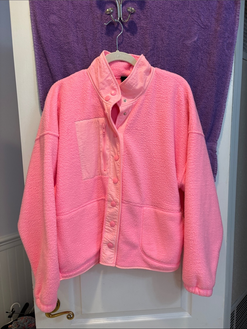 Kids Pink Fleece Jacket